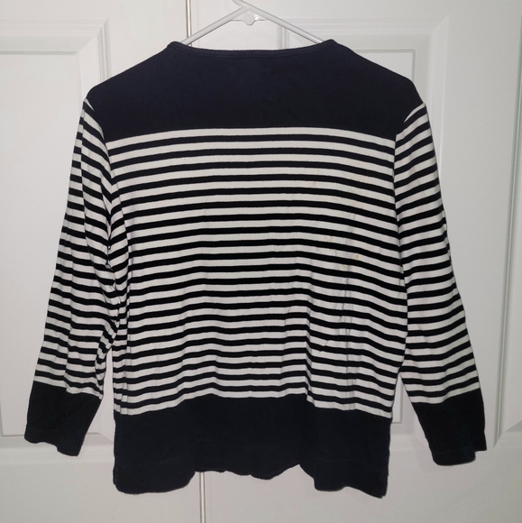 Navy & White Striped Shirt - Picture 2 of 3